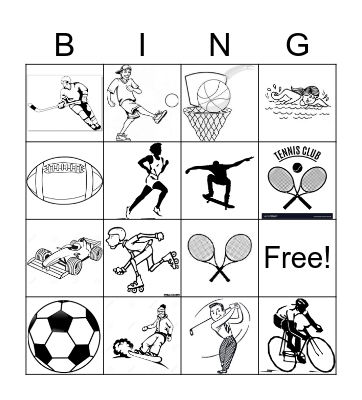 Sports Bingo Card