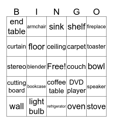 BB3, Unit 3 Bingo Card