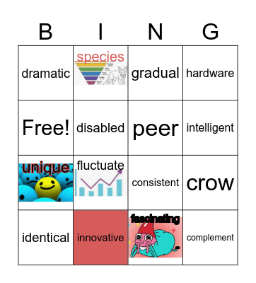 Vocabulary Bingo Card