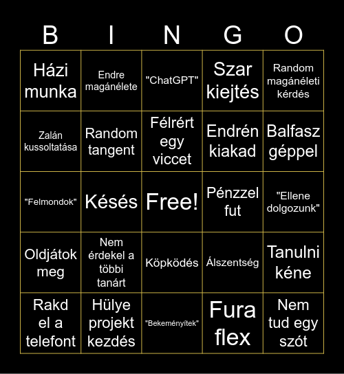 Freili Bingo Card