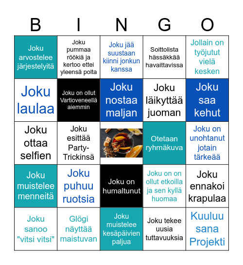 Pikkujoulu Bingo Card