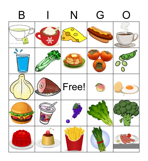 Food 2年生 Bingo Card