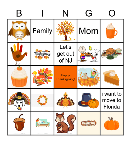 Ingram Micro Thanksgiving Bingo Card