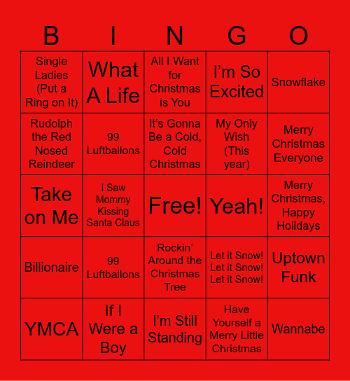 Årets Julefrokost i Tisvilde Bingo Card