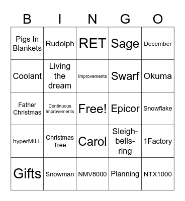 R E Thompson Bingo Card Bingo Card