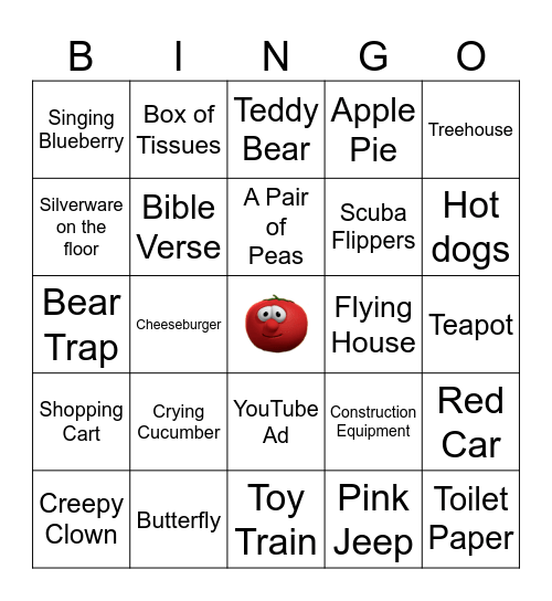 Veggie Tales Bingo! Bingo Card