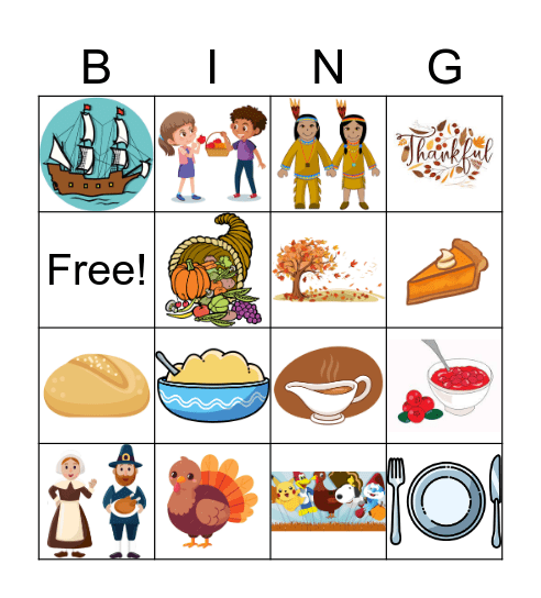 Thanksgiving! Bingo Card