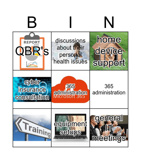 Outside Contract Charges Bingo Card