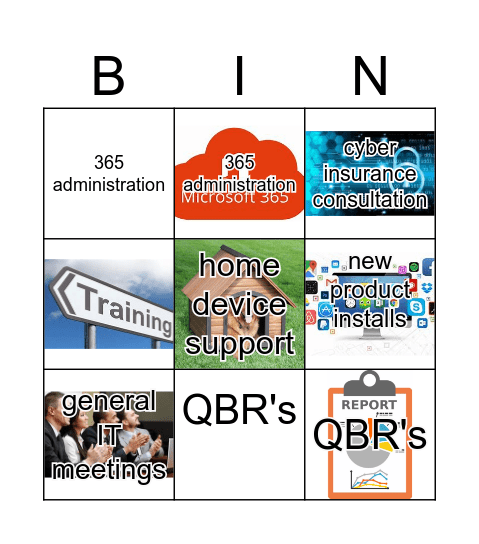 Outside Contract Charges Bingo Card