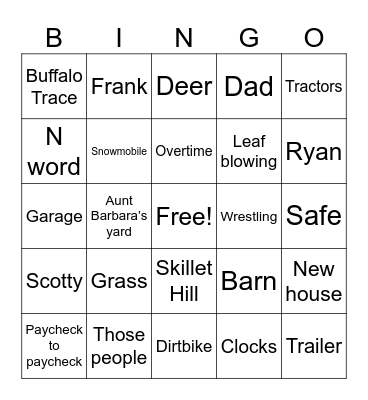 Thanksgiving 23 Bingo Card