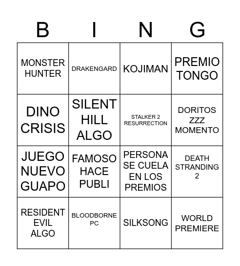 bingo doritos edition Bingo Card