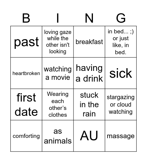 OTP Bingo Card