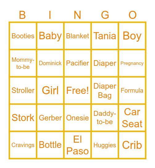 Am I A He or She Bingo Card