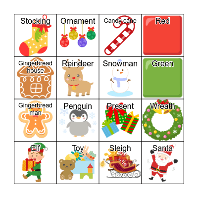 Christmas Bingo Card