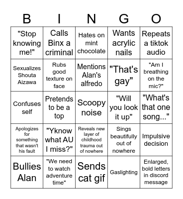Pebble Bingo Card