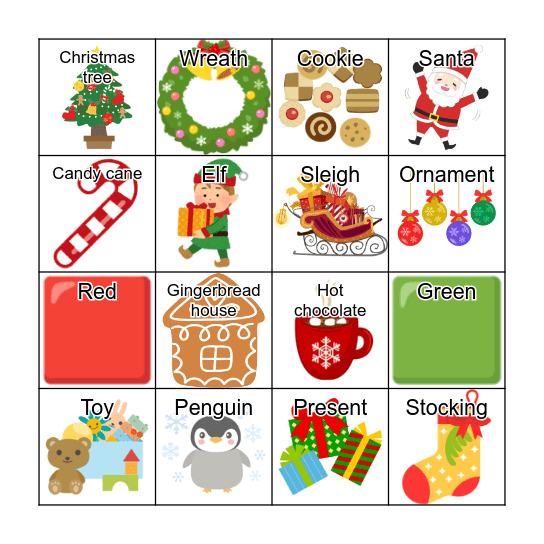 Christmas Bingo Card