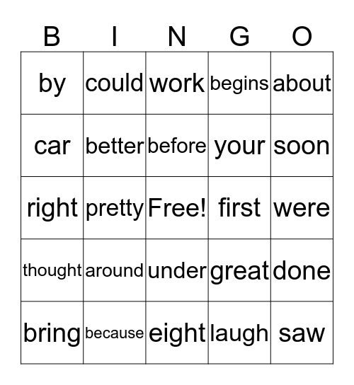 SWAP LIST 3 Bingo Card