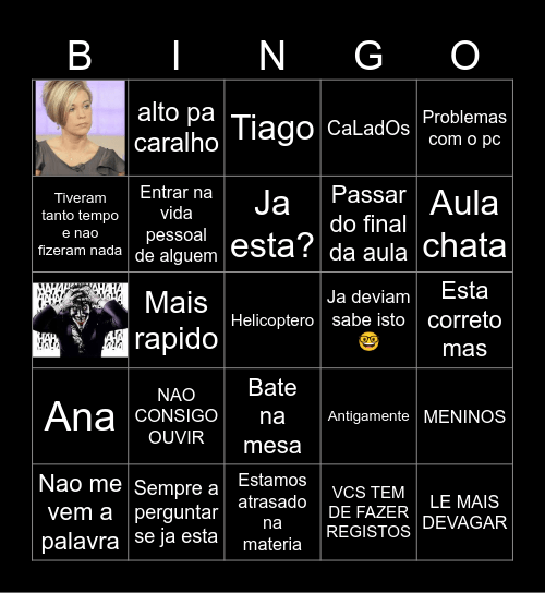 Pt Bingo Card