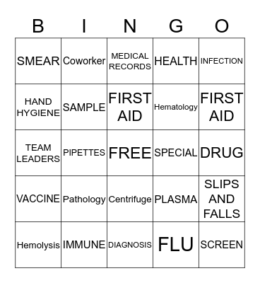 DIAGNOSIS DETECTIVE BINGO Card