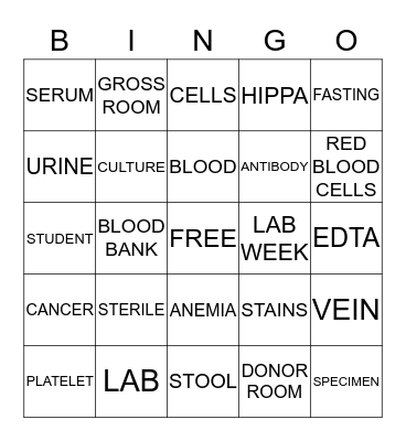 DIAGNOSIS DETECTIVE BINGO Card