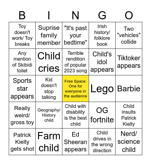 Toy show bingo 2023 Bingo Card