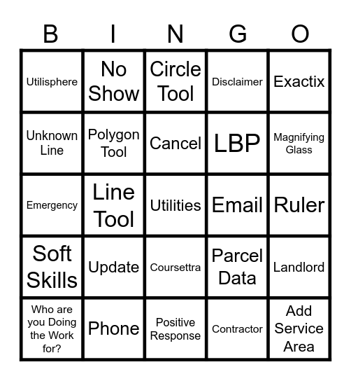 811 Bingo Card