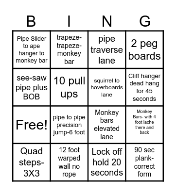 Adult BINGO Card Bingo Card