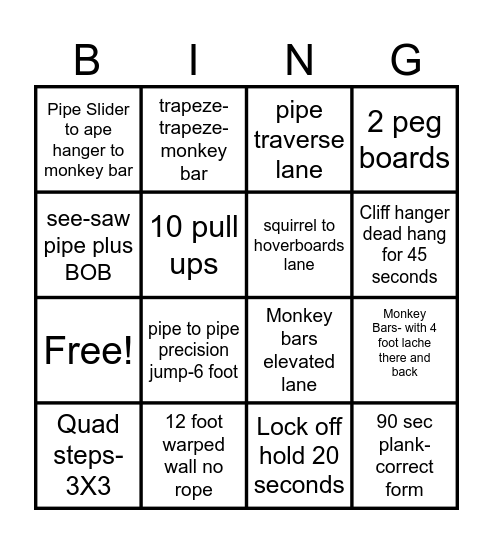 Adult BINGO Card Bingo Card