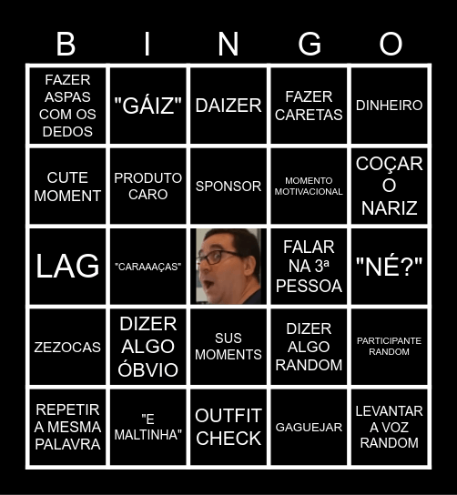 BINGÃO DOOOO RICCCCCCZÃO Bingo Card