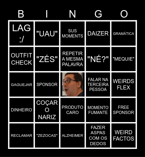 BINGÃO DO RICCCCCZÃO Bingo Card