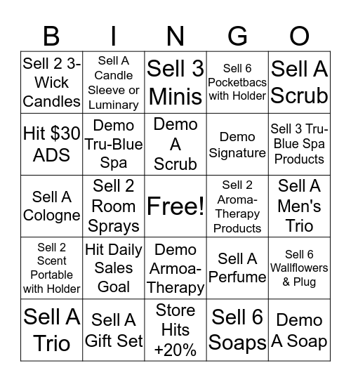 Build A Bag Bingo!!! Bingo Card