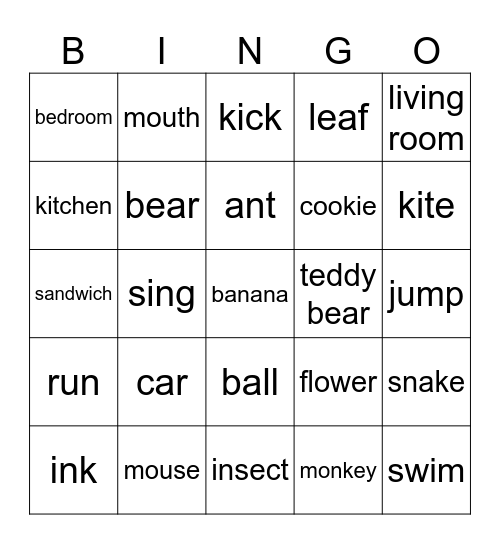 Editing Bingo Card