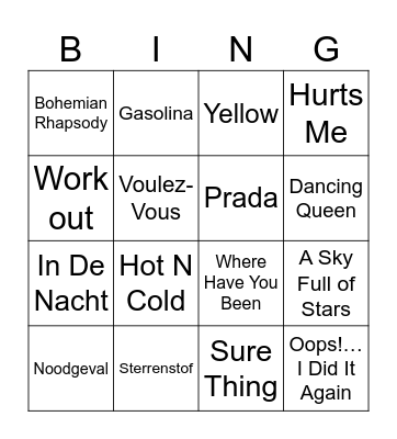Birthday Bingo! Bingo Card