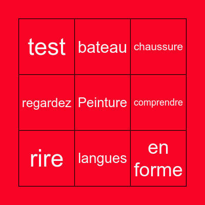 Saint NIcolas Bingo Card