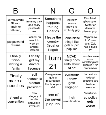 2024 BINGO!!! Bingo Card