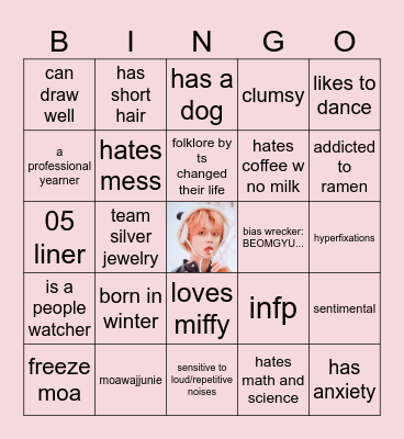 juniisode bingo 🎀 Bingo Card