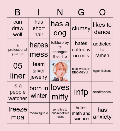 juniisode bingo 🎀 Bingo Card