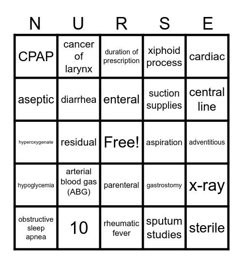 Weeks 3 & 4 - BINGO Review Bingo Card