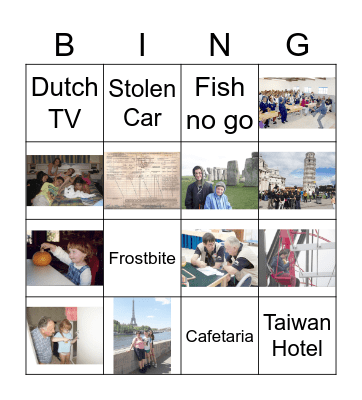 29th FAMILY REUNION 2023 Bingo Card