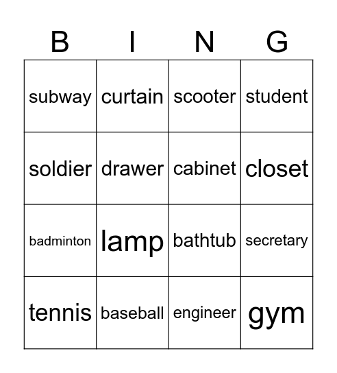 Bingo Card