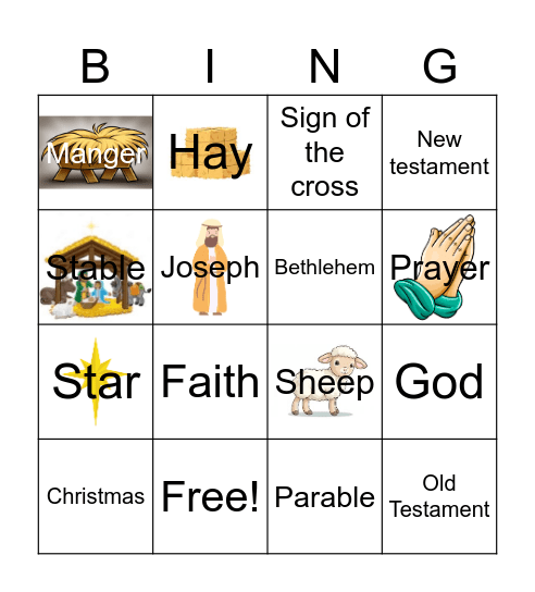 Nativity Bingo! Bingo Card