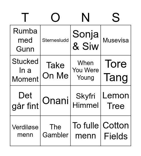 Javel 26.11.2023 Bingo Card