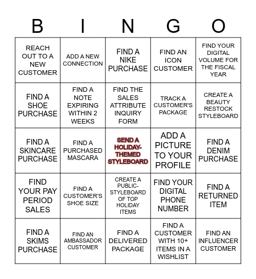 S T Y L E B O A R D Bingo Card