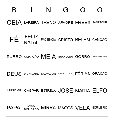 Bingo Natal- 2023 Bingo Card