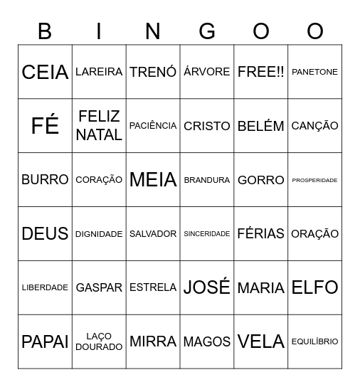 Bingo Natal- 2023 Bingo Card