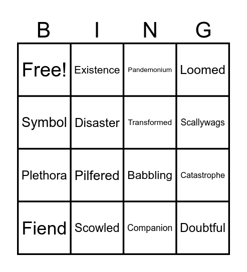 MY PET FEET Bingo Card