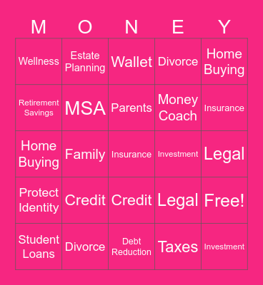 MY SECURE ADVANTAGE Bingo Card