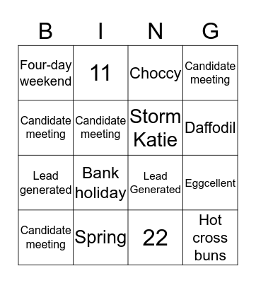 Bootcamp Challenge Bingo Card