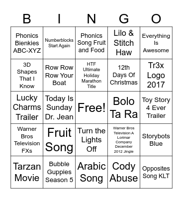 2008-2025 Bingo Card