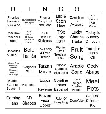 2008-2024 Bingo Card